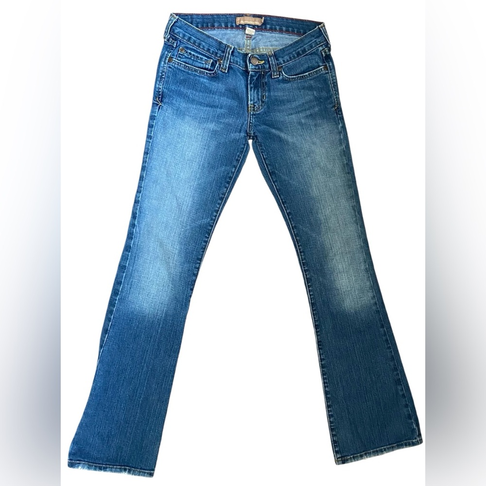 Abercrombie & fitch low rise wide leg blue jeans